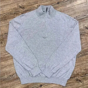 Fairway & Greene zip up pull over 100% merino